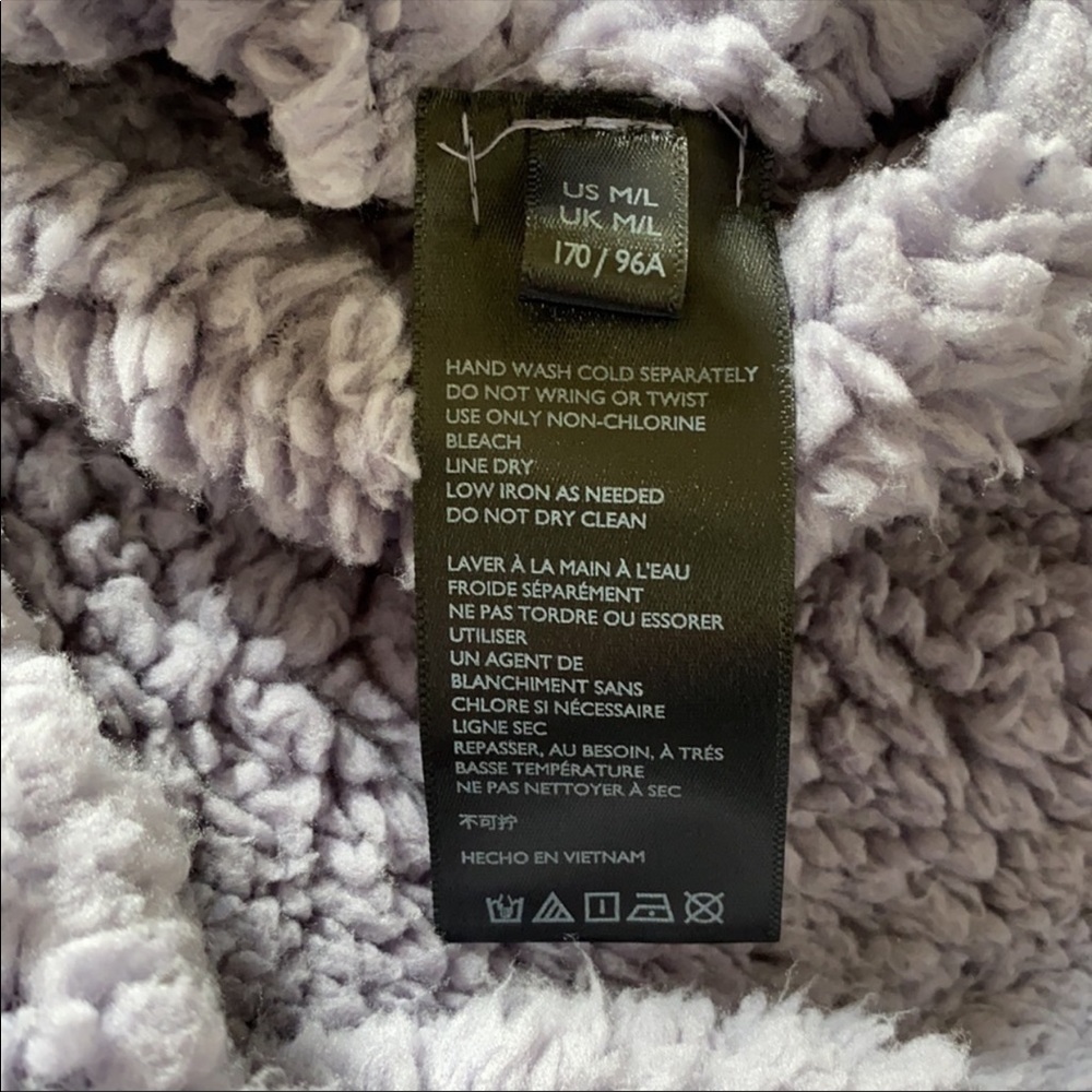 UO Reversible Fleece Hooded Purple Jacket - Picture 11 of 16